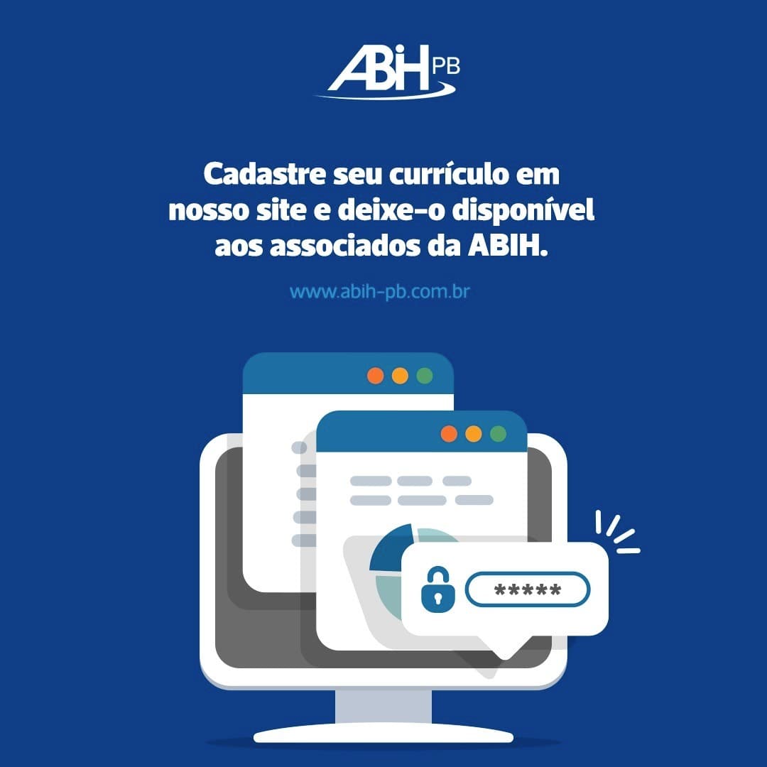 ABIH da Paraíba oferece banco de currículos online