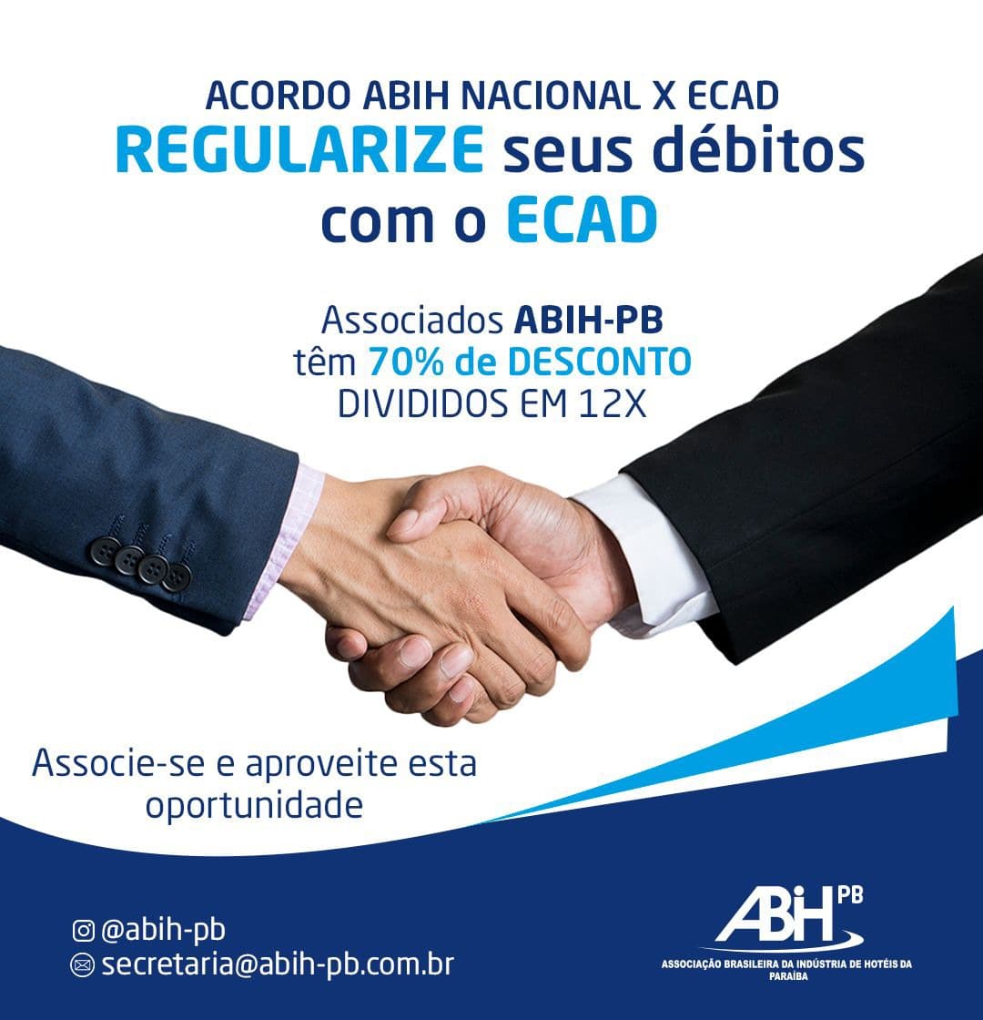ABIH NACIONAL E ECAD FIRMAM ACORDO