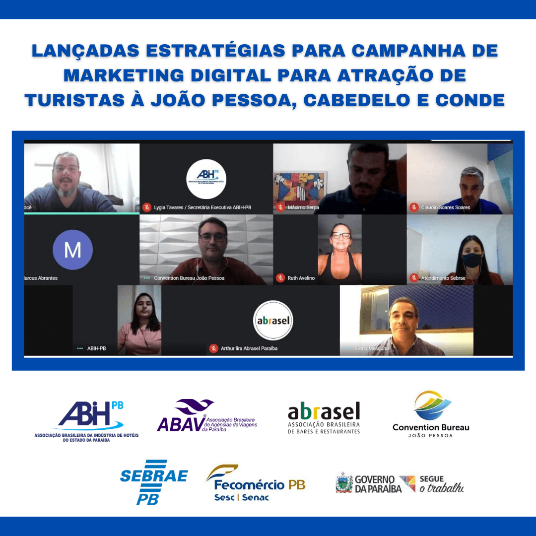 LANÇADAS ESTRATÉGIAS PARA CAMPANHA DE MARKETING DIGITAL PARA ATRAÇÃO DE TURISTAS À JOÃO PESSOA, CABEDELO E CONDE